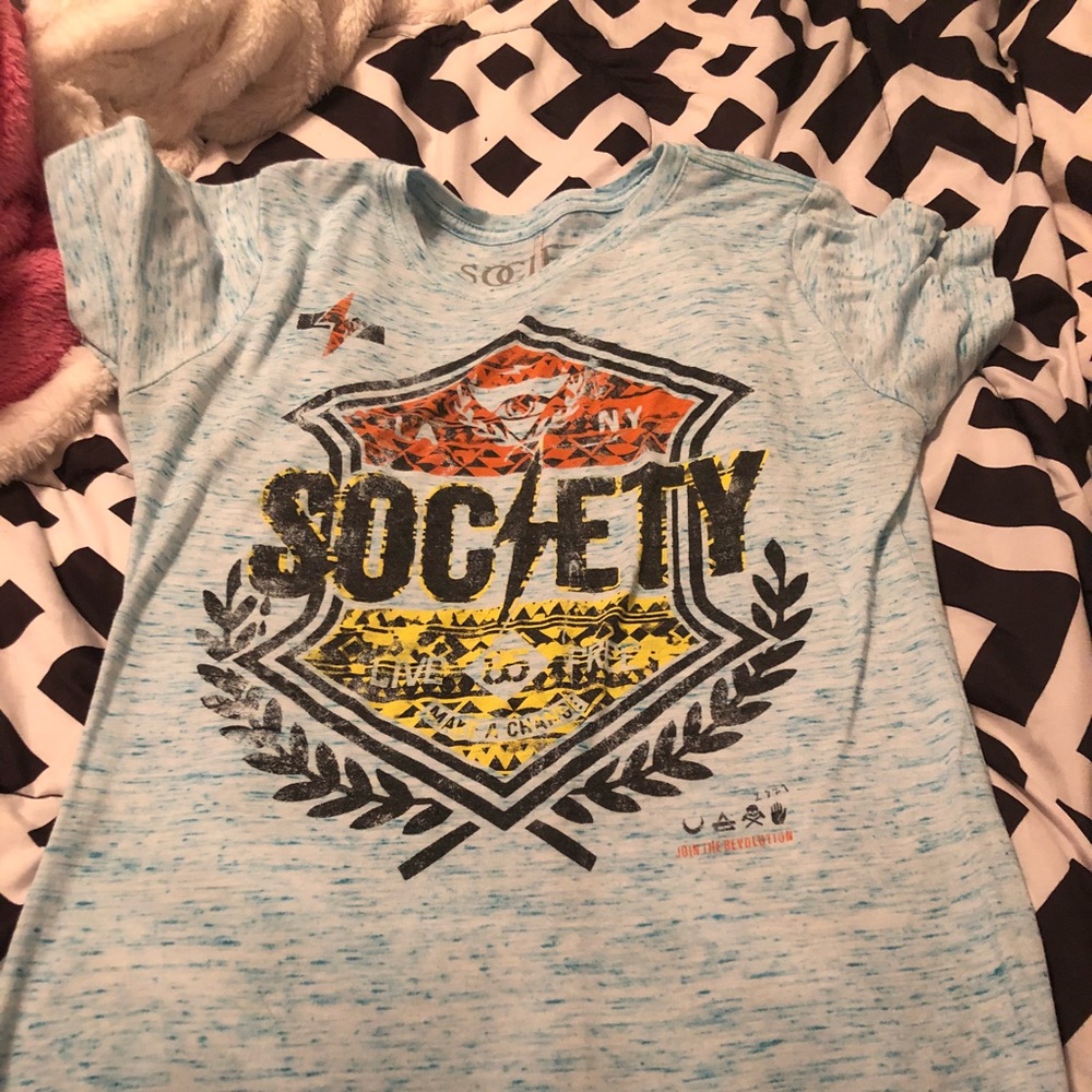 Buckle Brand Society light blue shirt. SZ Med